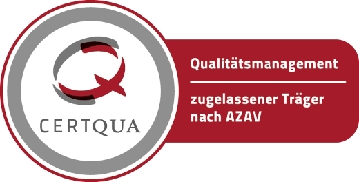CERTQUA Qualitätsmanagement Siegel - Zertifikat zugelassener Träger nach AZAV